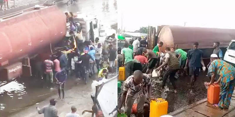 Nigéria: 411 Nigérians sont m0rts en tentant de récupérer du carburant sur des camions-citernes renversés.