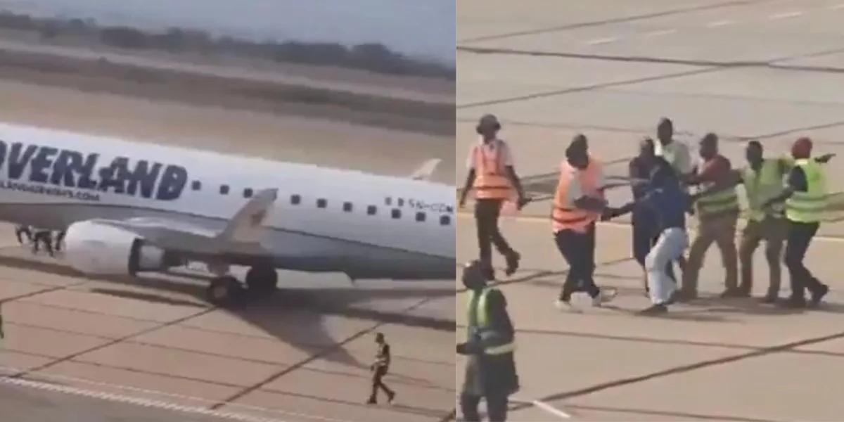 Vidéo: Nigeria, un homme arrêté après avoir tenté de se cacher près des roues d’un avion. Il croyait que…