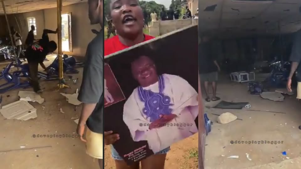 Vidéo: pris en flagrant délit avec une femme mariée, un pasteur provoque la colère populaire, l’église saccagée.